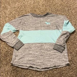 Love pink oversized crew neck